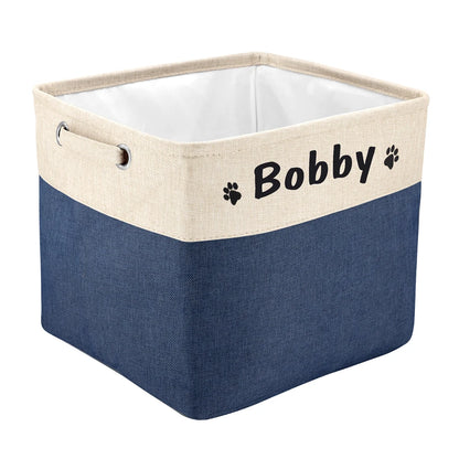 Panier de rangement personnalisé pour jouets de chien et chat