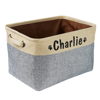 Panier de rangement personnalisé pour jouets de chien et chat