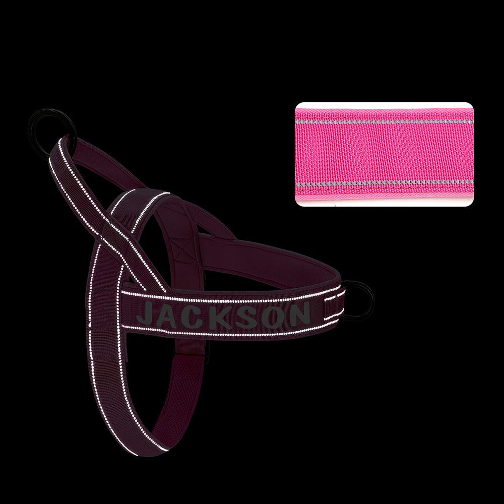 Harnais tactique militaire réfléchissant et personnalisé pour chien