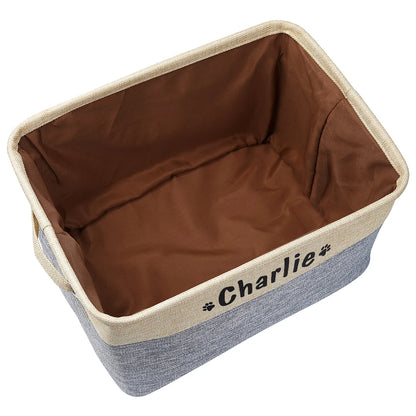 Panier de rangement personnalisé pour jouets de chien et chat