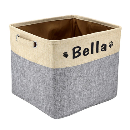 Panier de rangement personnalisé pour jouets de chien et chat