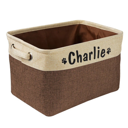 Panier de rangement personnalisé pour jouets de chien et chat