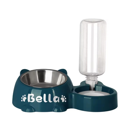 Bol d'alimentation et d'eau automatique personnalisé pour chat