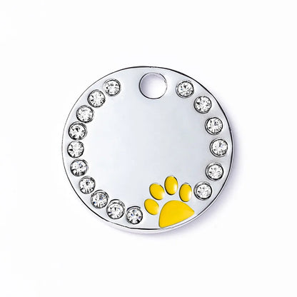 Médaille Personnalisable à Strass pour Chat et Chiens