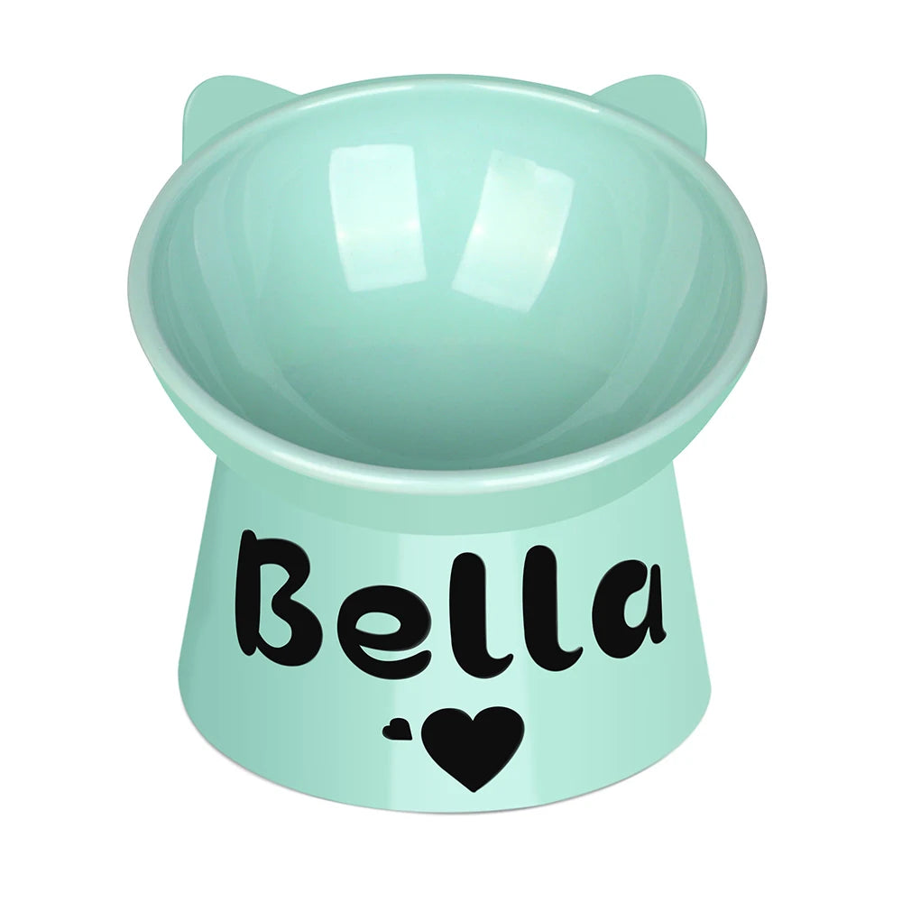 Bol personnalisé pour chat incliné à 15°