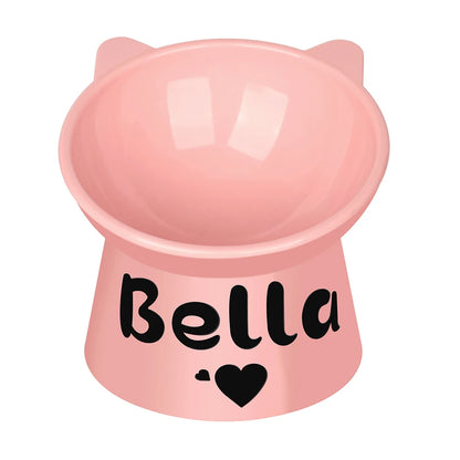 Bol personnalisé pour chat incliné à 15°