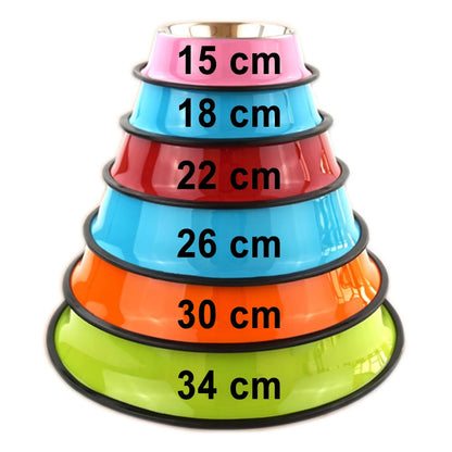 Gamelle personnalisée pour chien colorée en acier inoxydable