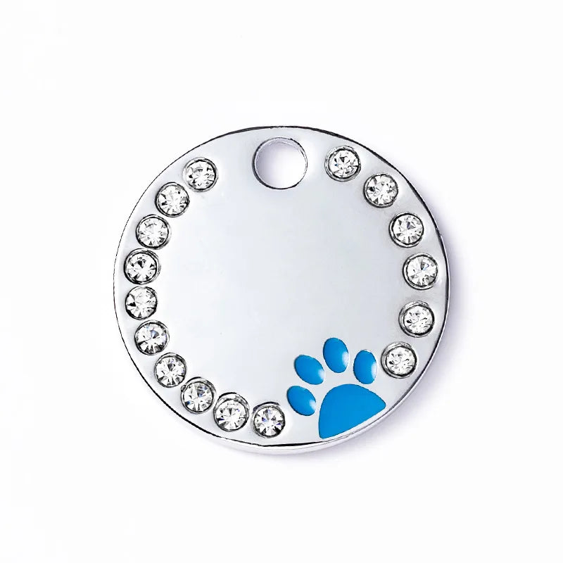 Médaille Personnalisable à Strass pour Chat et Chiens