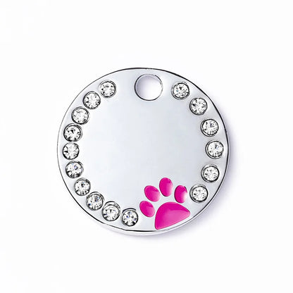 Médaille Personnalisable à Strass pour Chat et Chiens