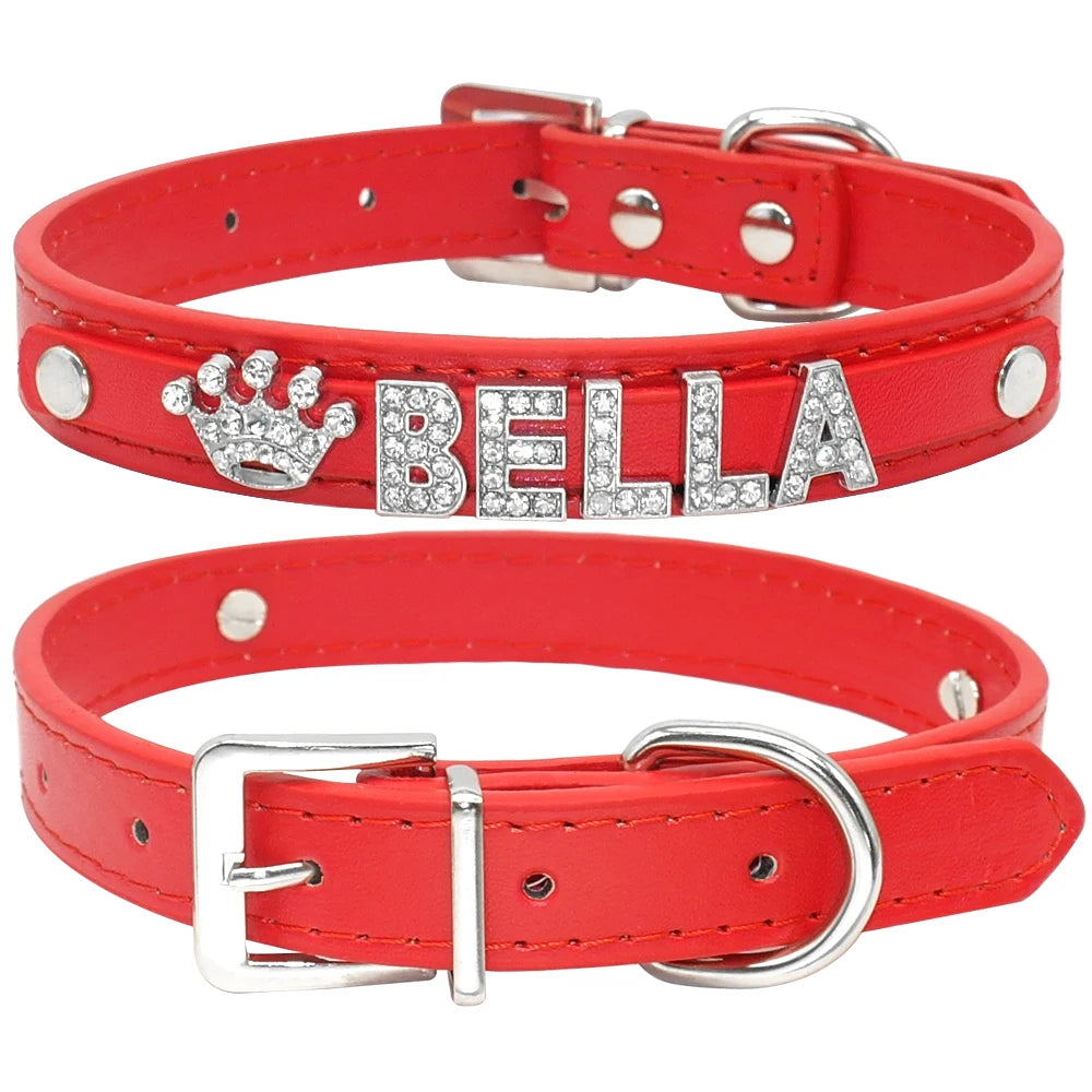Colliers personnalisé pour chien en strass scintillants