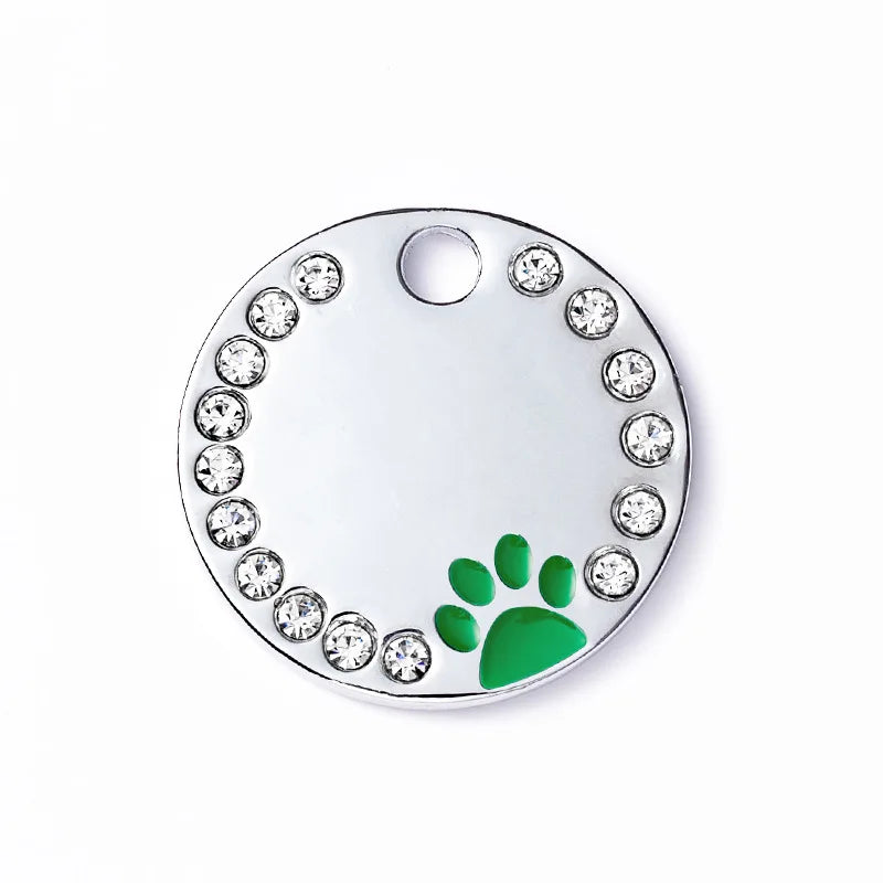 Médaille Personnalisable à Strass pour Chat et Chiens