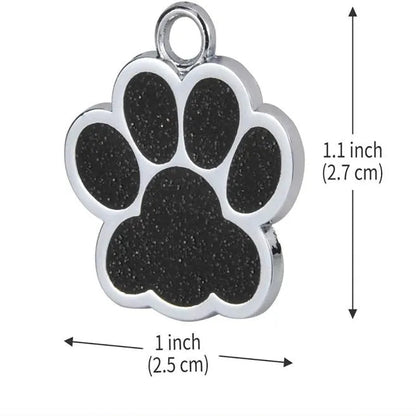 Médaille personnalisée pour chien et chat (Forme Patte)