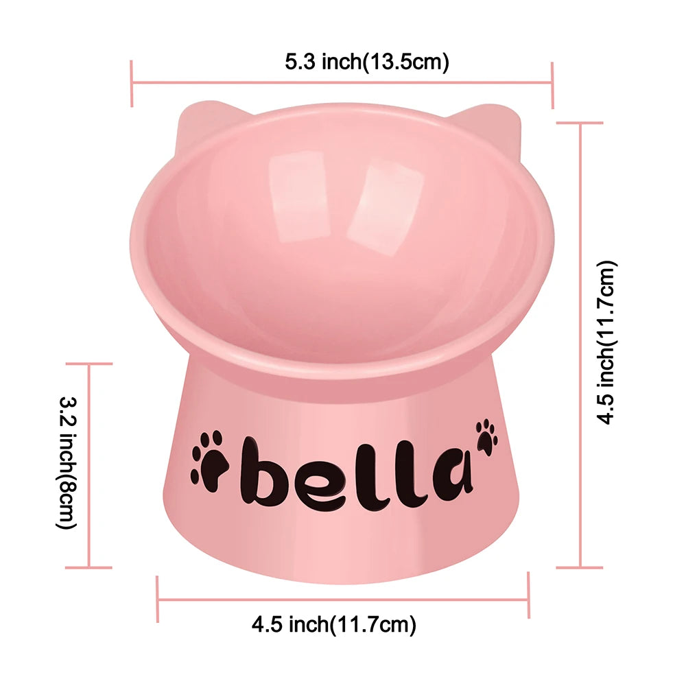 Bol personnalisé pour chat incliné à 15°