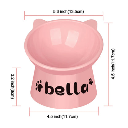 Bol personnalisé pour chat incliné à 15°