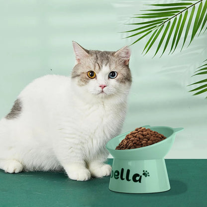 Bol personnalisé pour chat incliné à 15°