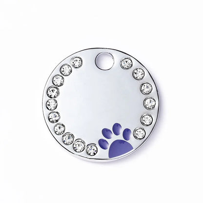 Médaille Personnalisable à Strass pour Chat et Chiens