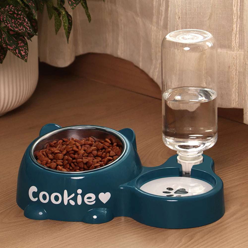 Bol d'alimentation et d'eau automatique personnalisé pour chat