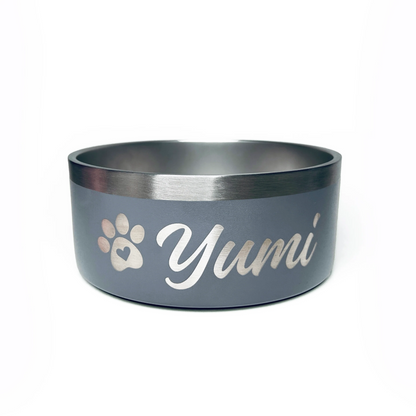 Gamelle personnalisée en acier inoxydable pour chien et chat